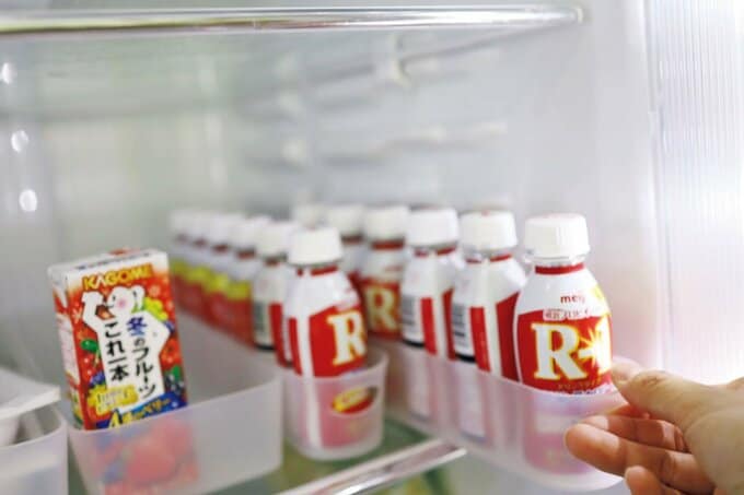 冷蔵庫にR1ドリンク