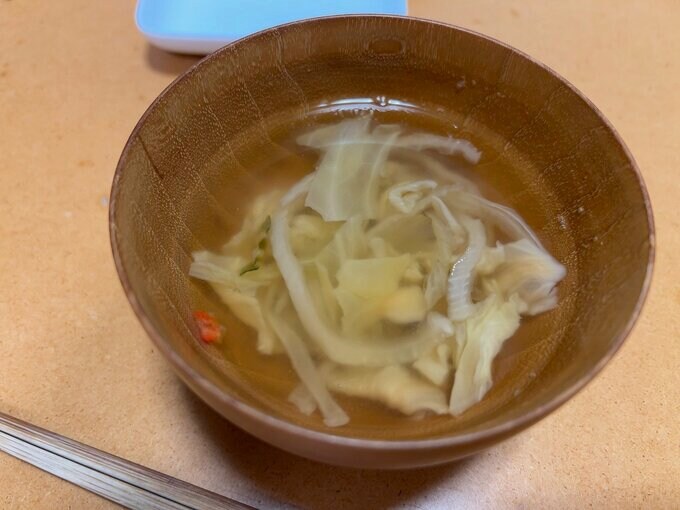 無印良品「乾燥野菜」シリーズで完成したスープ