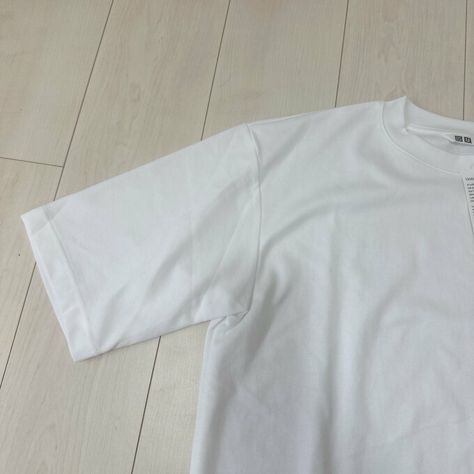 エアリズムコットンオーバーサイズTシャツの袖