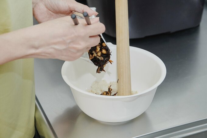 ひじきの煮物をアレンジ1