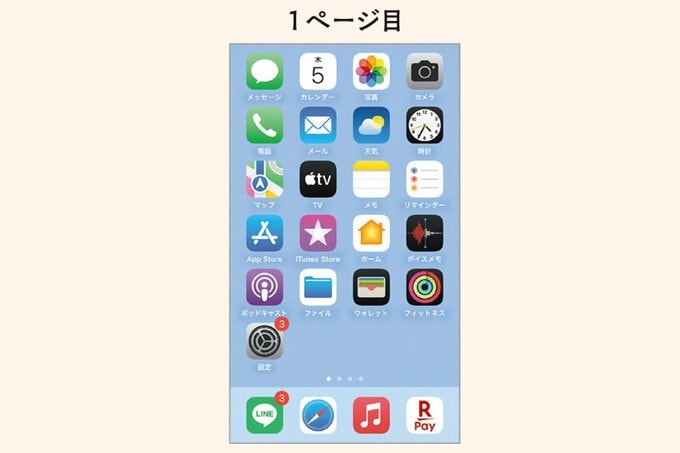 スマホのホーム画面