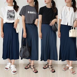 アラフォーは「ユニクロ3990円スカート」を履くだで上品。きれいめコーデ4選