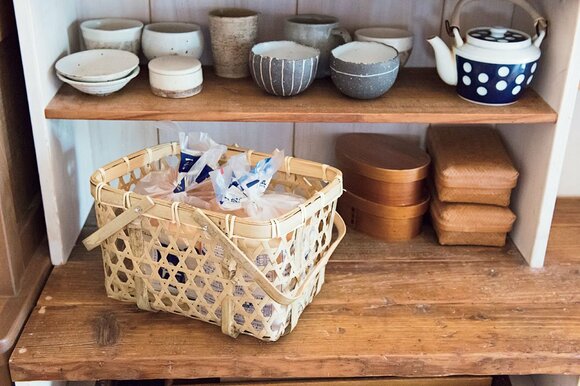 竹素材のボックス