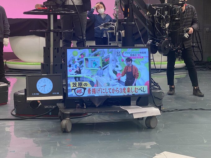 笠原さんテレビ収録
