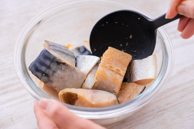 調味料と混ぜる