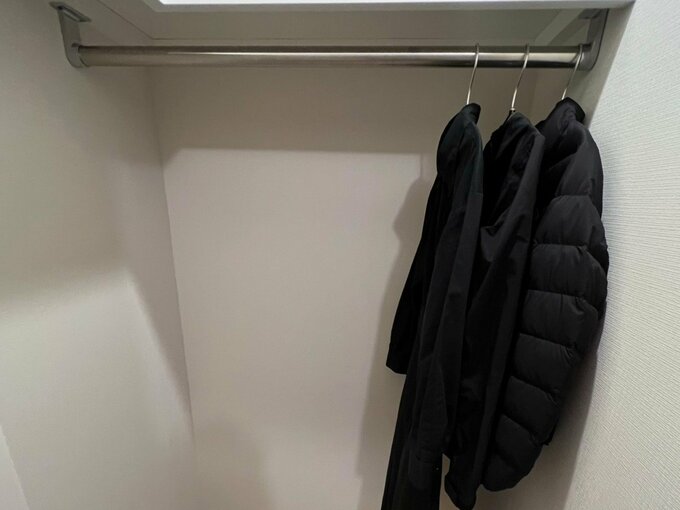3着しかないクローゼット