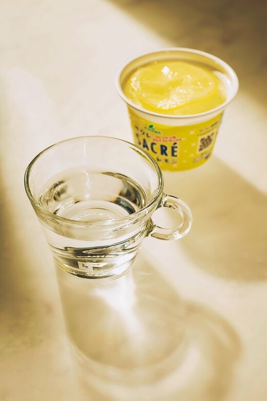 アイスと白湯