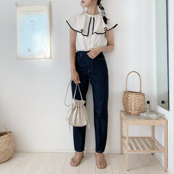 ブラウス合わせできれいめコーデ