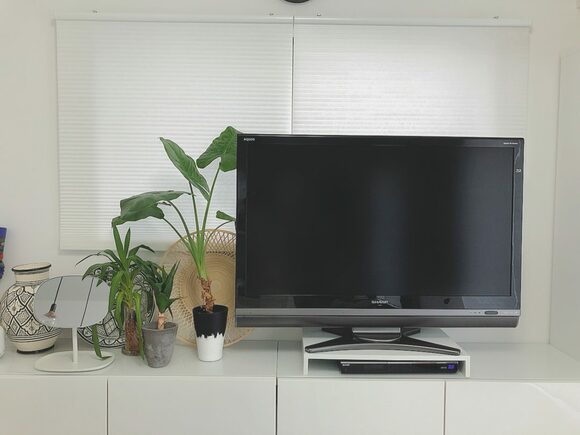 テレビ回りに温かみが