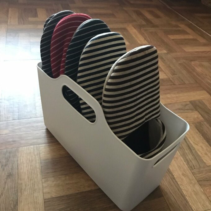 スリッパラックとして使用