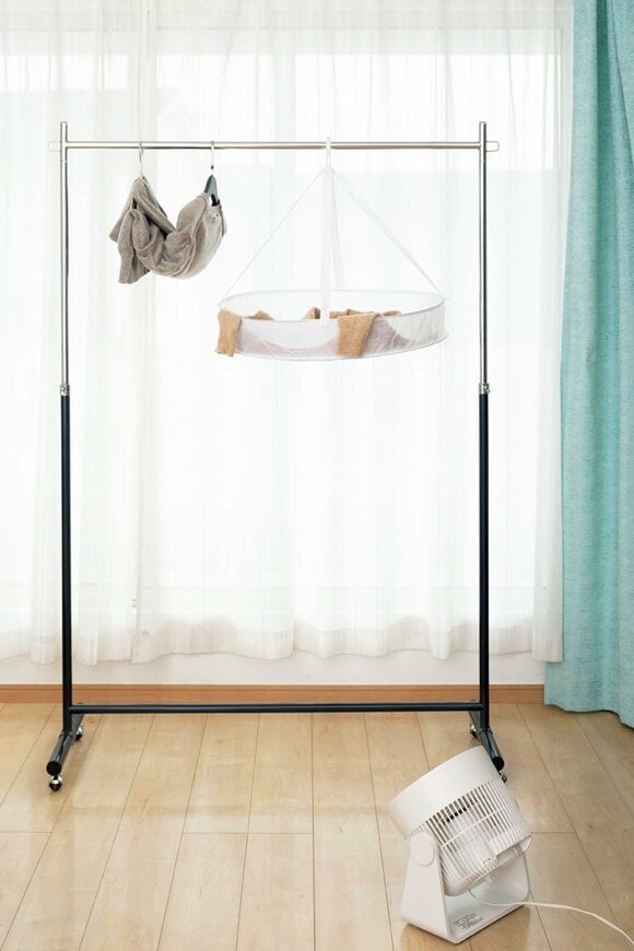 室内干しの様子