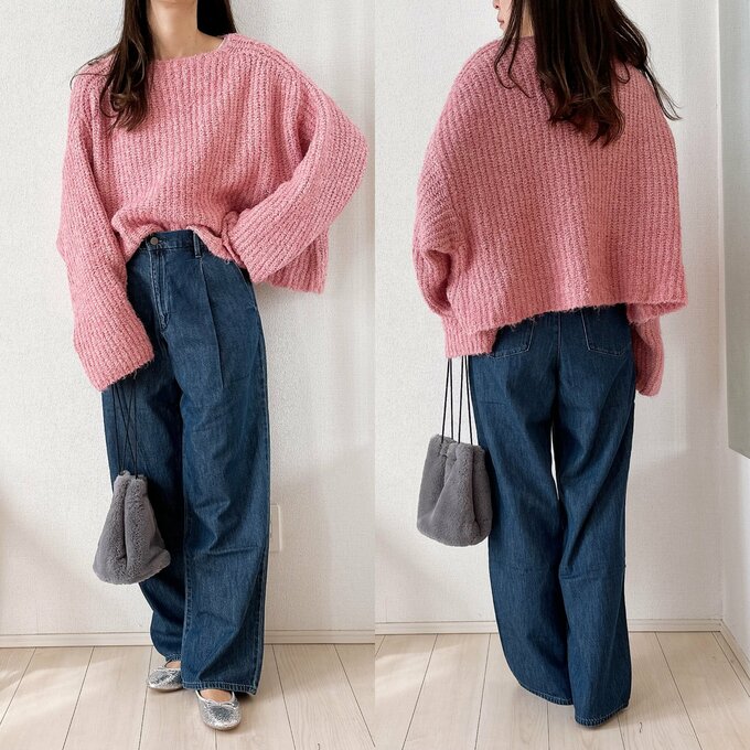 ゆるニット合わせ