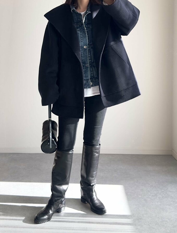 ユミさんのロングブーツコーデ3