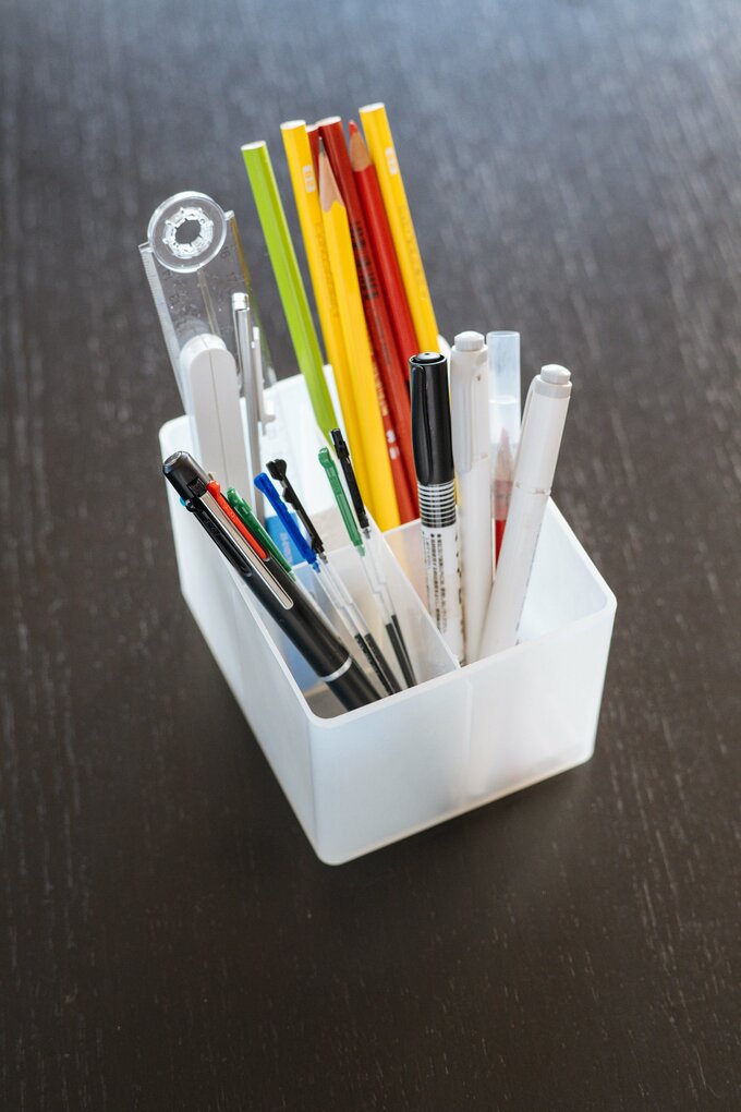 戻しやすい「立てる収納」