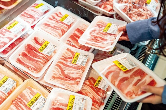 外国産の肉をチョイス