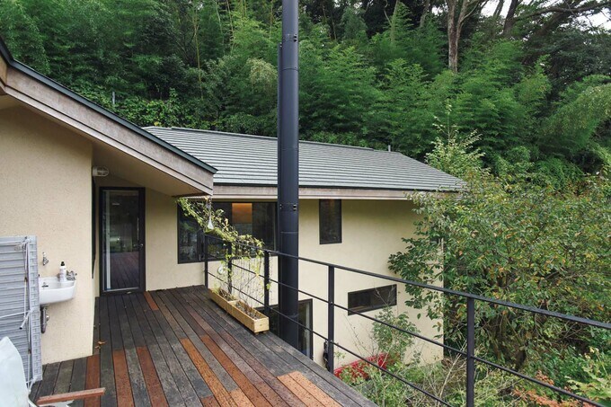 2階ルーフバルコニーから眺めた外観