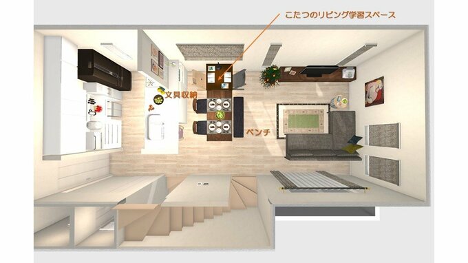 ひとり用のこたつを置く