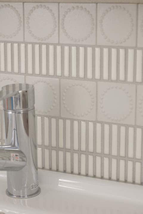 ミナ ペルホネンの「タンバリン」とボーダータイル