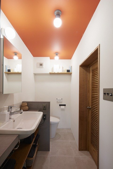 トイレと洗面が一体になったサニタリー