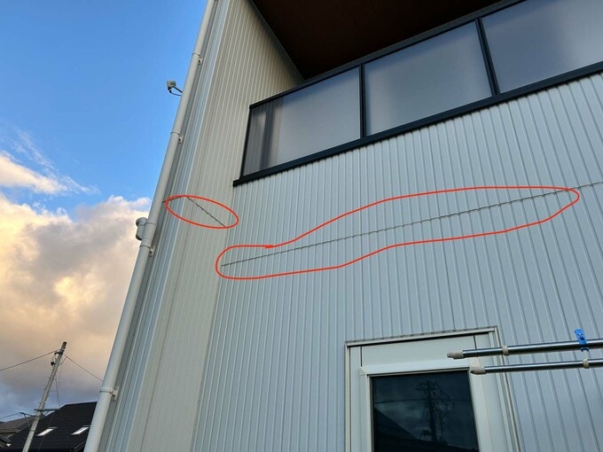 窯業系サイディングの継ぎ目