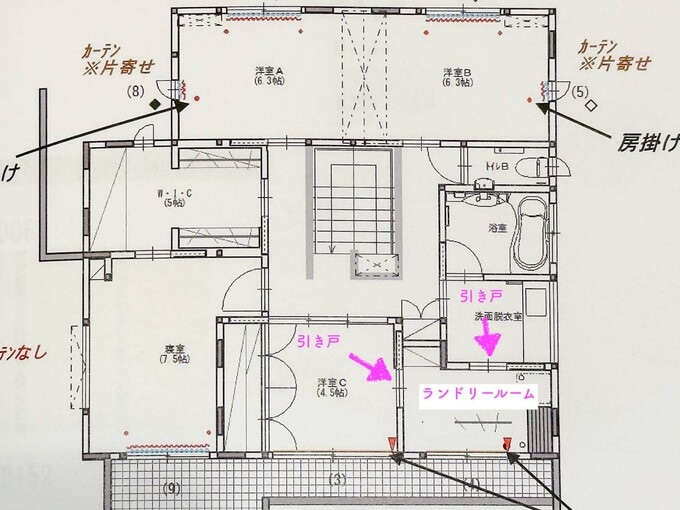 2階の間取り図