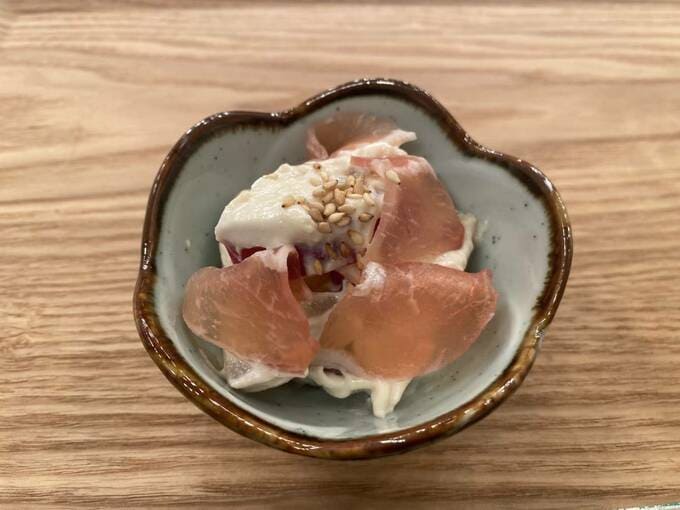 サツマイモの白和え