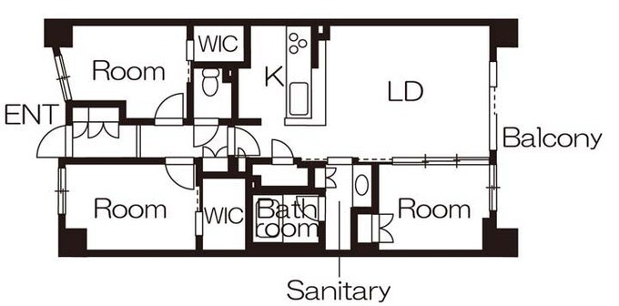 リノベーション後の間取り図