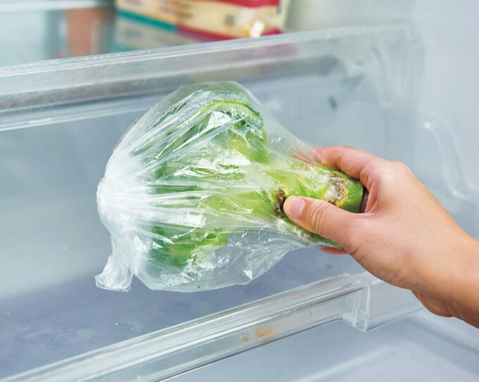 袋に入ったブロッコリー