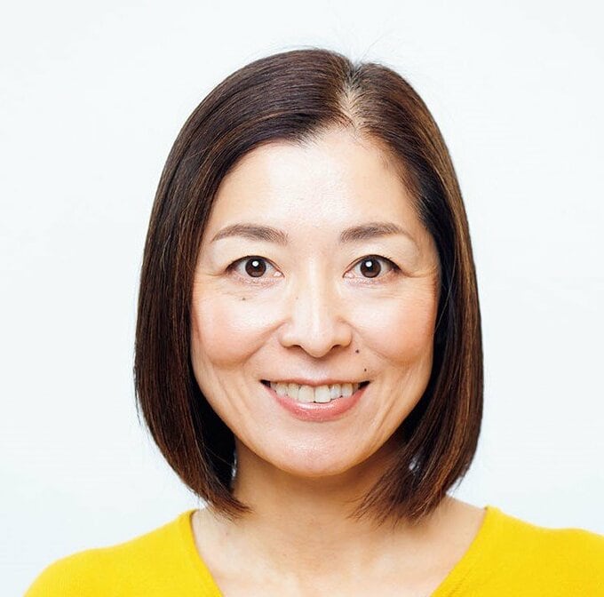 分け目がくっきり見えている状態