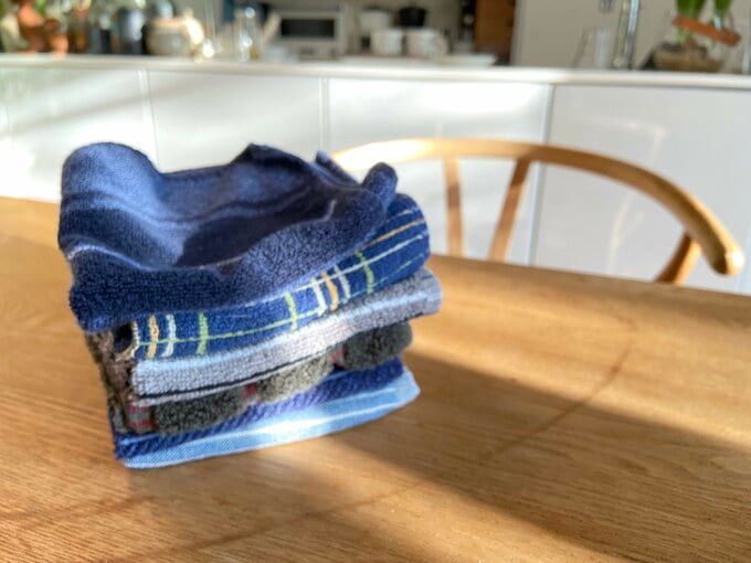 たたんだ洗濯物