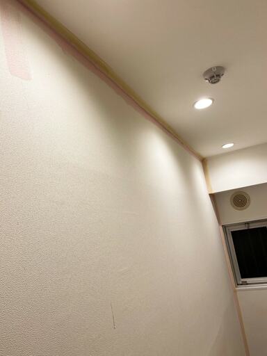 まず周囲を縁取るように塗っていく