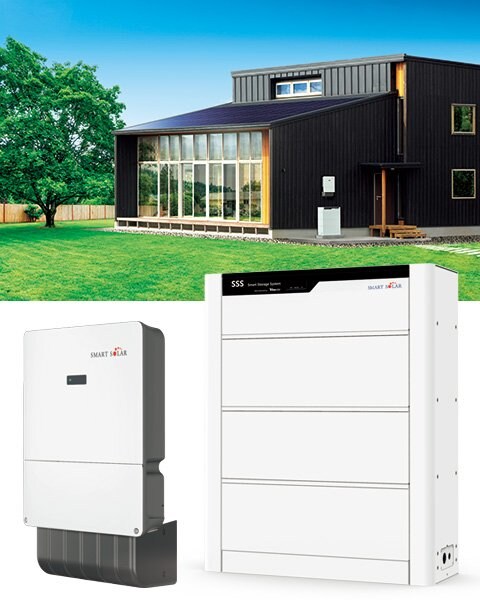 屋根一体型太陽光発電+蓄電池+HEMS