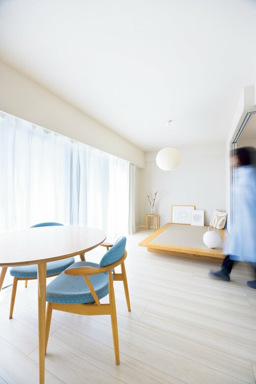 すっきりと快適に過ごせるリビング&ダイニング)