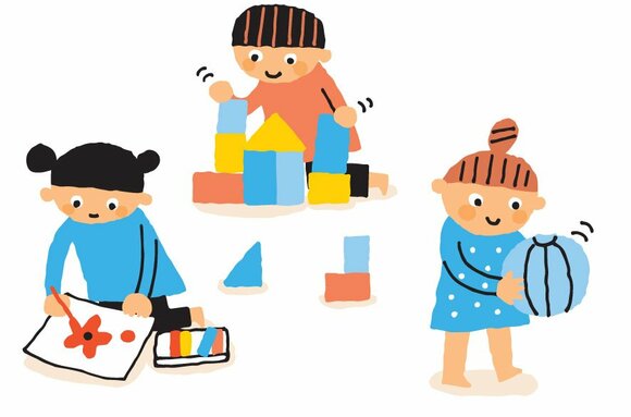 ほかの子どもと同じ空間で遊ばせる