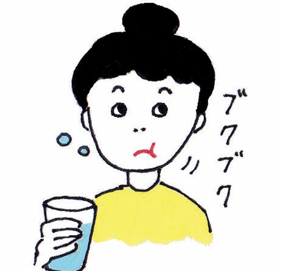 イラストうがいブクブク