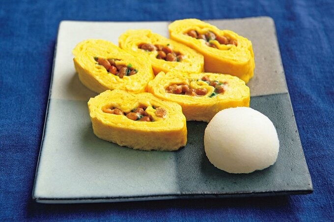 納豆チーズ卵焼き