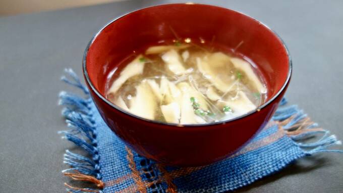 スープを使用した味噌汁