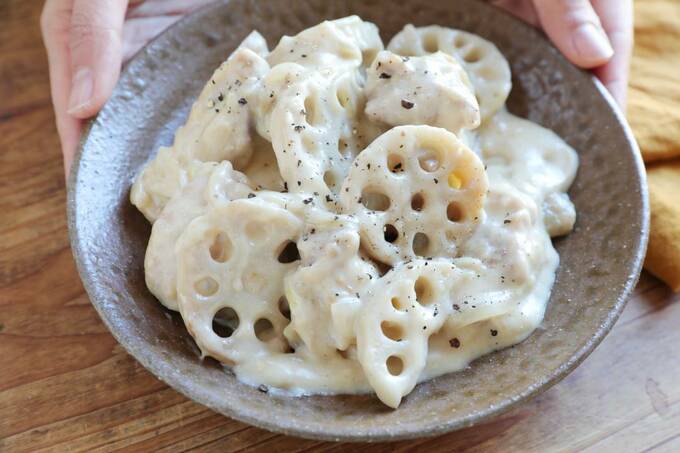 レンコンと鶏肉のクリーム煮 ホクホク食感で体も温まる Esseonline エッセ オンライン