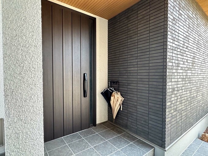 玄関の傘置き場