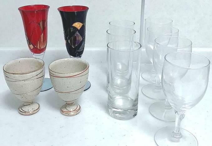 処分したグラス類