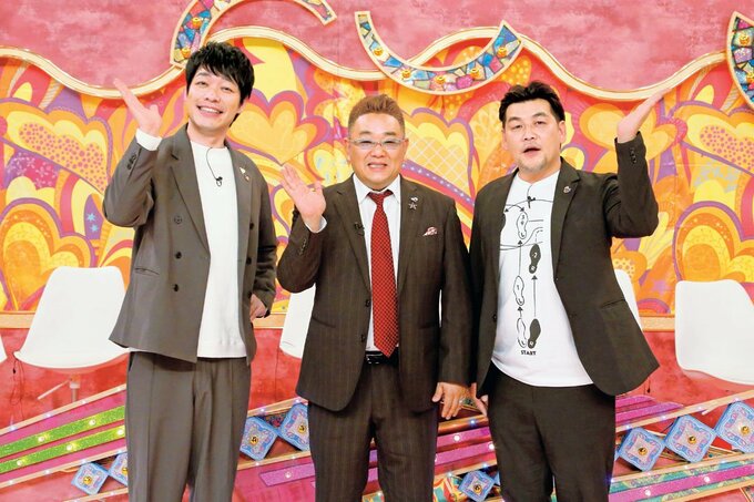 MCの麒麟・川島明さんと、サンドウィッチマンの富澤たけしさん、伊達みきおさん