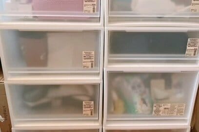 50代の片づけ。透明ケースを使ったすっきり収納「ビフォーアフター」