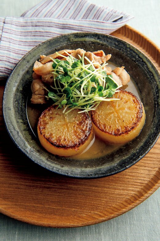豚肉大根の照り焼き