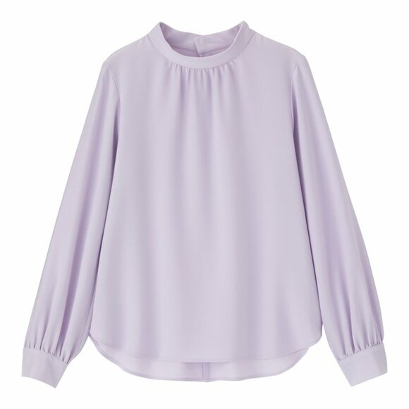 スタンドカラーブラウス