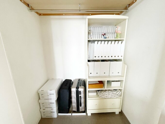 余白が生まれたクローゼット