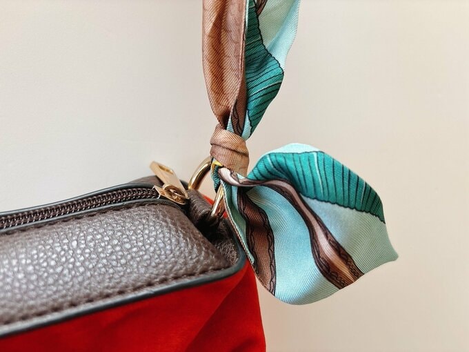 写真：バッグ結びめ