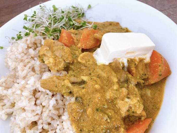 カレーにバターアイス