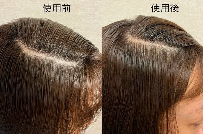 スリコ ヘアマスカラ ブラウン ビフォアフ