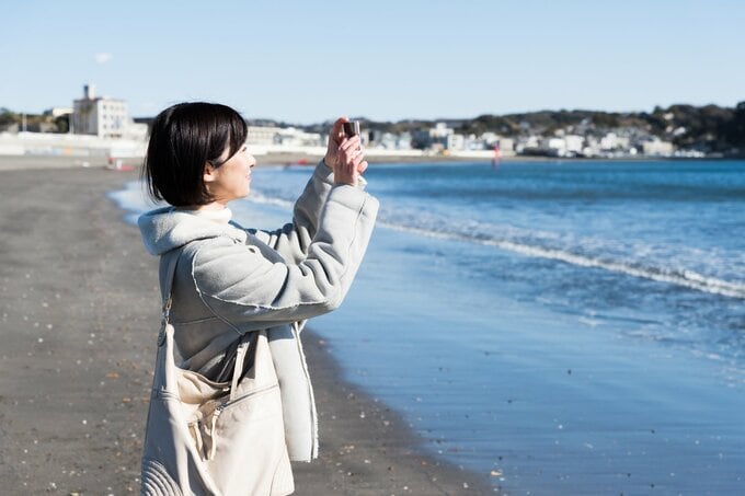 スマートフォンと女性