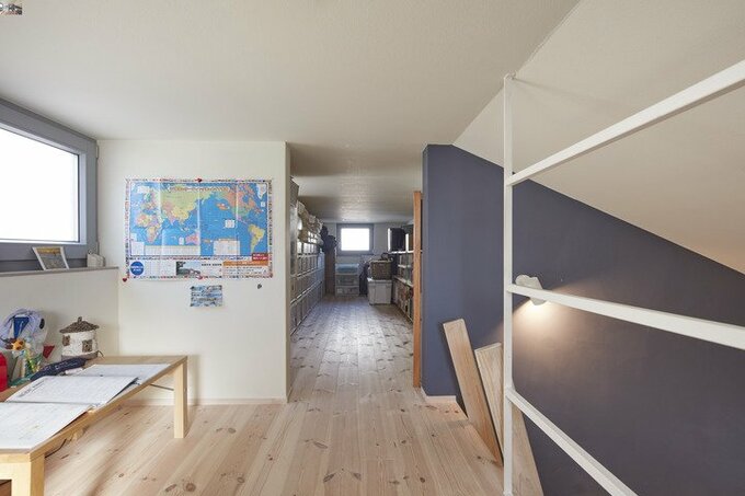 寝室からアクセスするロフト